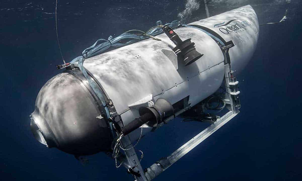 Titan, el submarino extraviado por OceanGate.