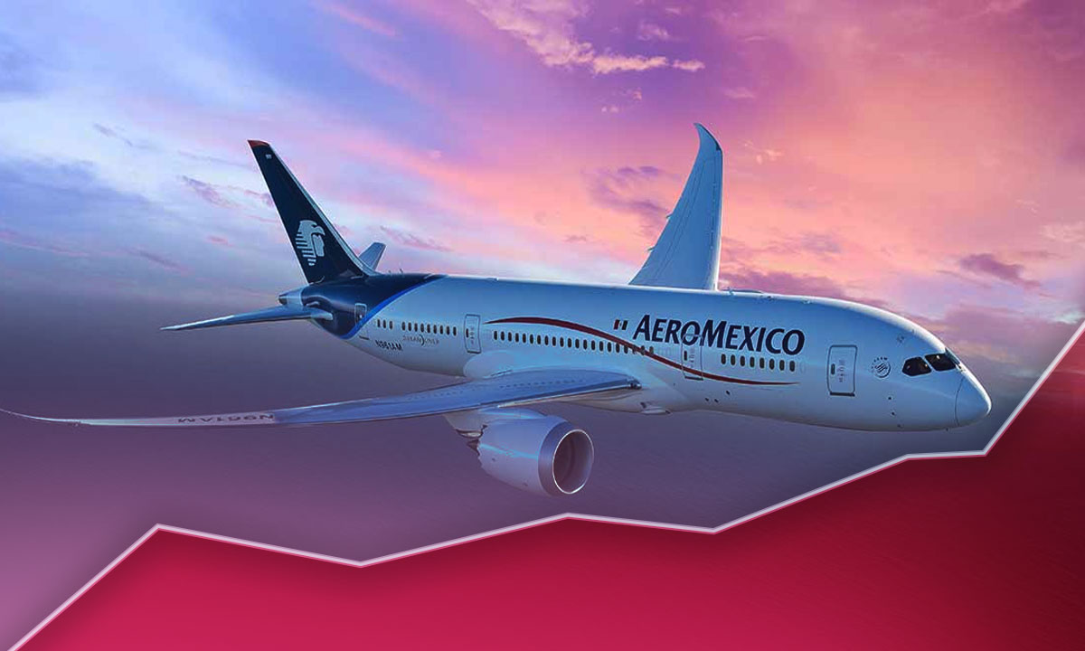 Tráfico de pasajeros de Aeroméxico crece 21.7% a 11.80 millones de usuarios en el 1S23