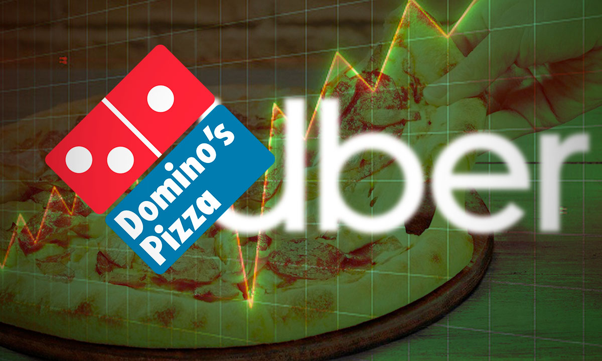 Domino’s Pizza se dispara en bolsa más de 11% tras anunciar acuerdo con Uber