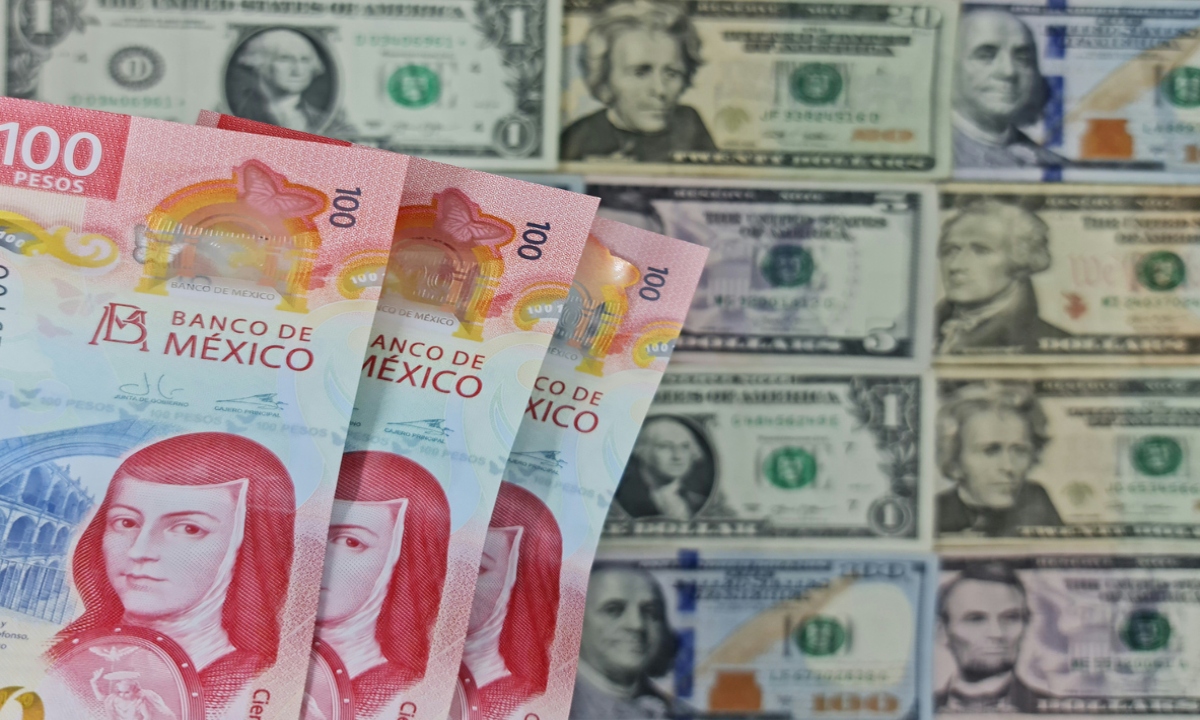 Peso mexicano vuelve a la senda ganadora: se aprecia 0.95% ante el dólar