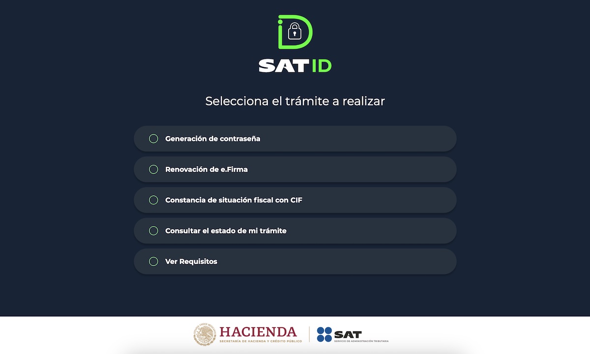 Obtener contraseña del SAT en línea