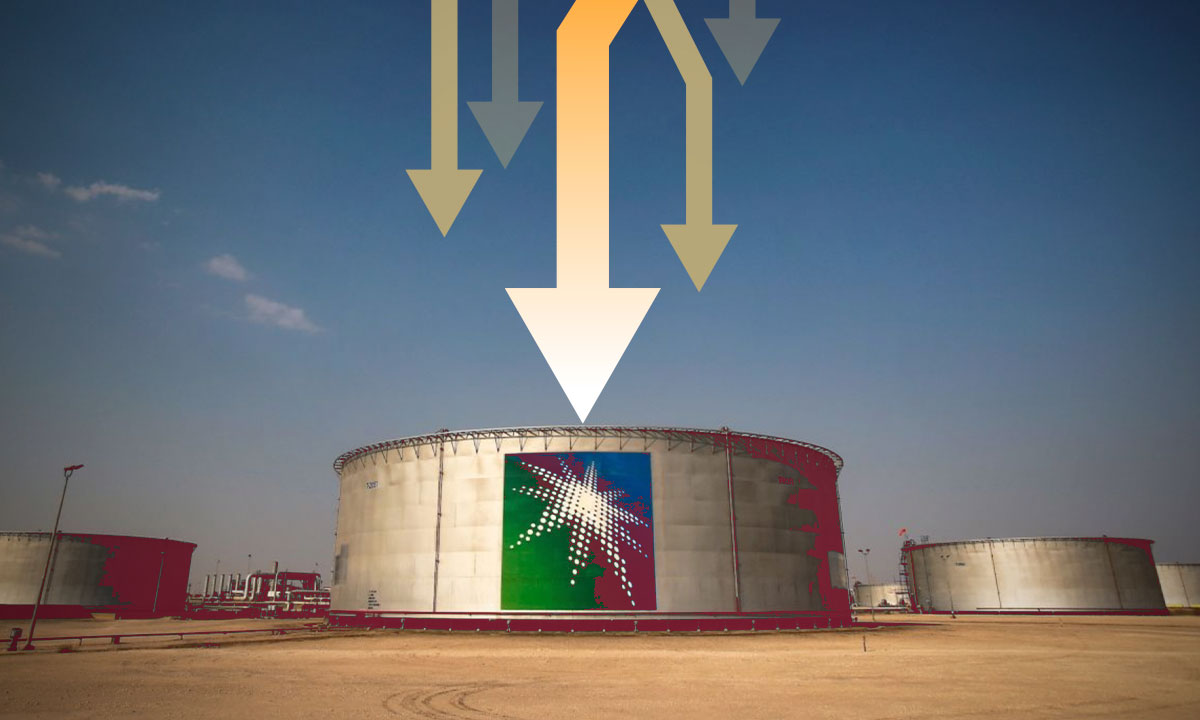 Aramco, el gigante petrolero saudita, registra una caída de 38% en sus ganancias del 2T23