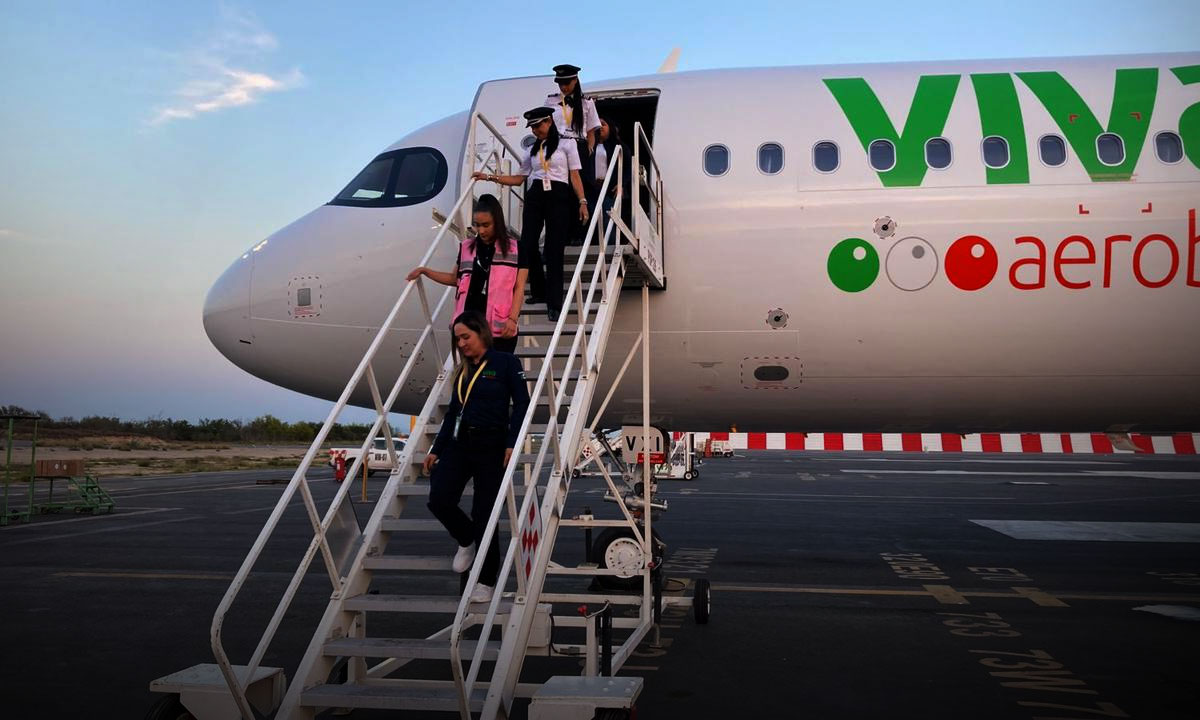 El nuevo avión alemán de Viva Aerobus que no se había visto en México