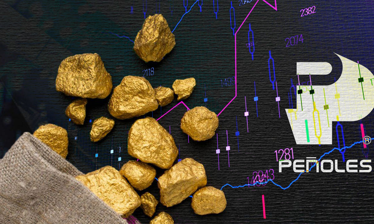 El oro cae en septiembre y ‘opaca’ las acciones de Peñoles en la BMV