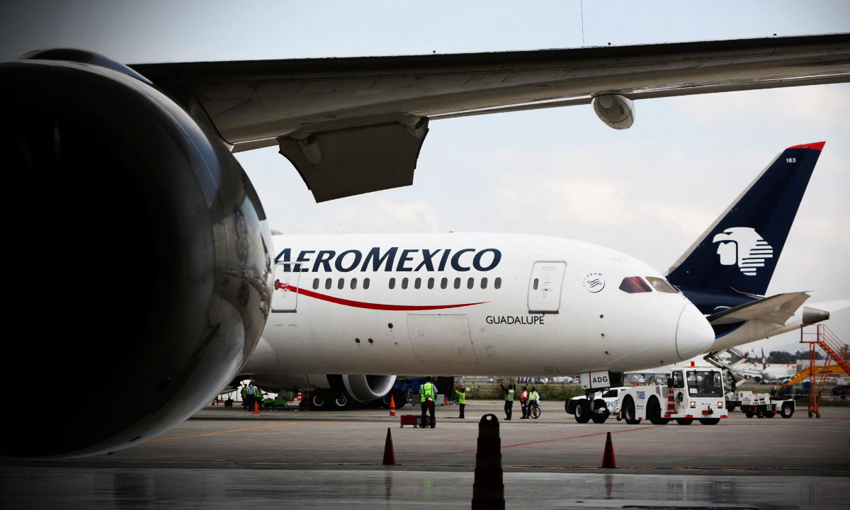 Tráfico de Aeroméxico se eleva 14% a 2.32 millones de pasajeros en agosto