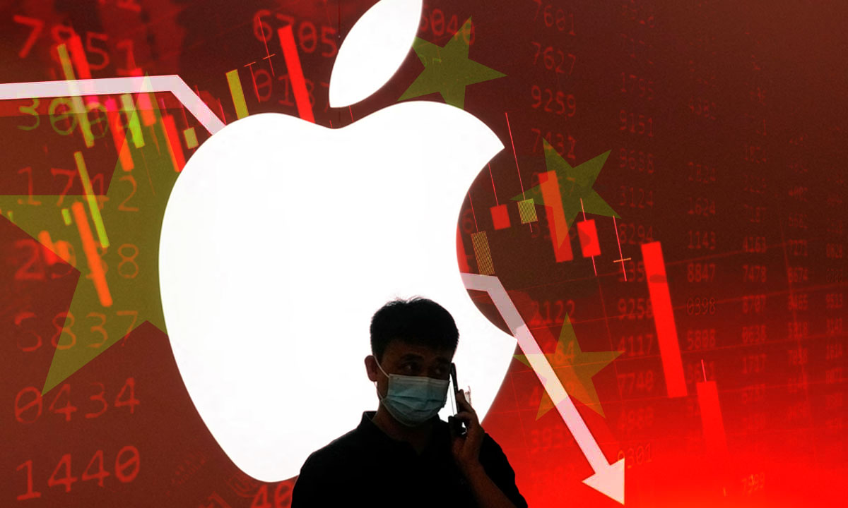 Acciones de Apple se desploman mientras China planea ampliar la prohibición de iPhones