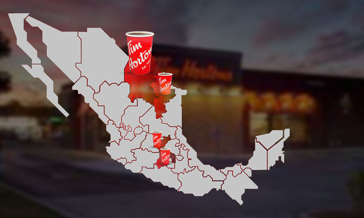¿En qué sitios de México hay la cafetería Tim Hortons?