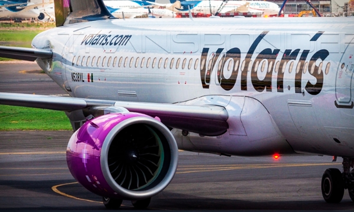 Volaris prevé que revisión de motores de sus aviones se extienda hasta 2025