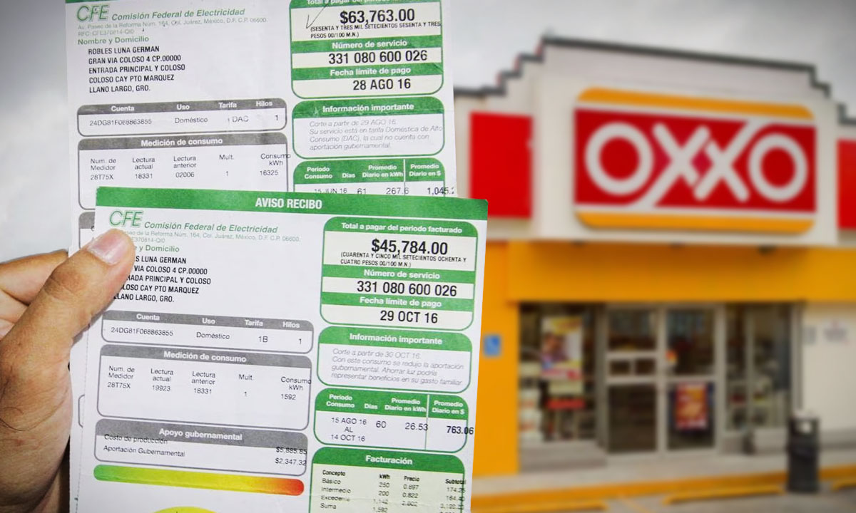 ¿Cuáles servicios se pueden pagar en OXXO?