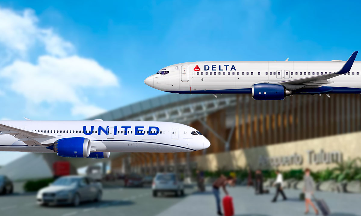 Aeropuerto de Tulum recibirá vuelos directos de EU operados por United y Delta