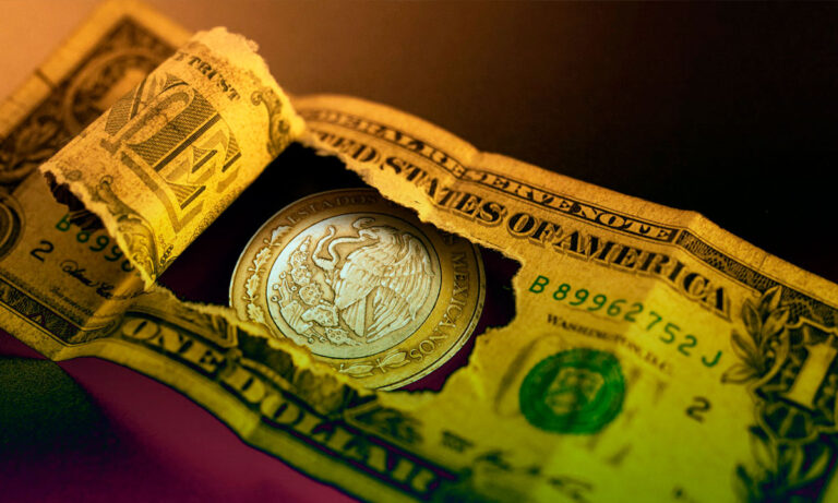 Peso mexicano se deprecia ligeramente tras 10 jornadas sin ceder terreno ante el dólar