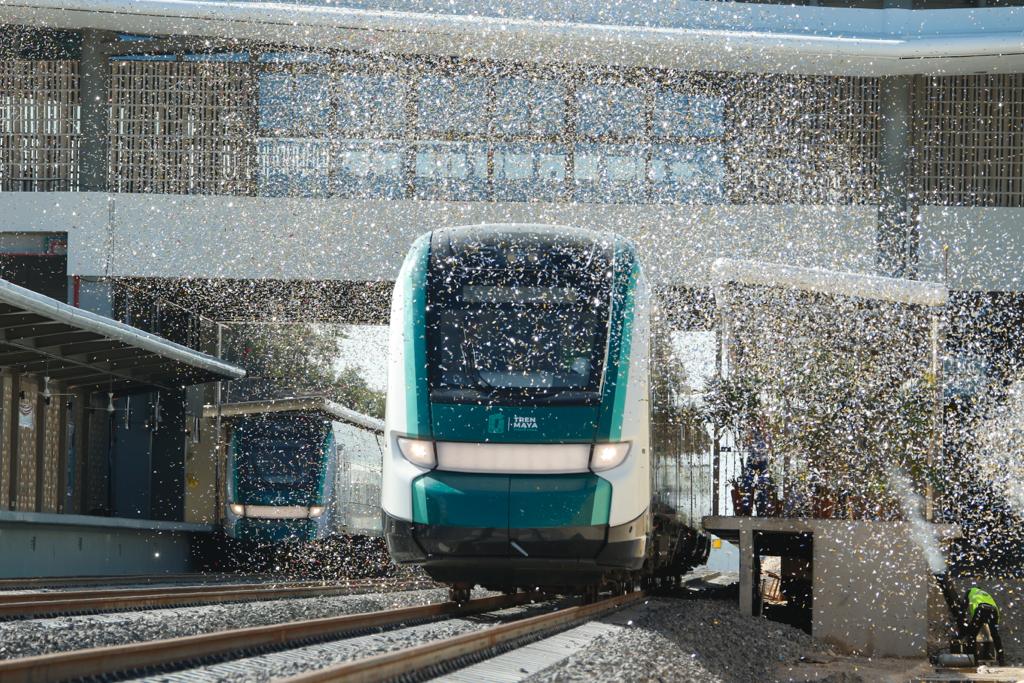 Inauguración tren maya. Foto Presidencia