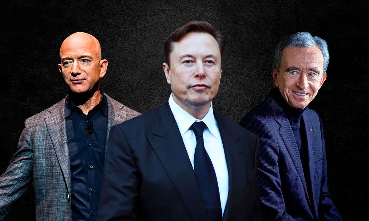 ¿Qué tienen en común Elon Musk, Jeff Bezos y Bernard Arnault, además de ser millonarios?