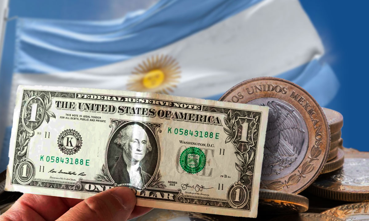 ¿Con cuántos pesos mexicanos puedes comprar un dólar en Argentina?