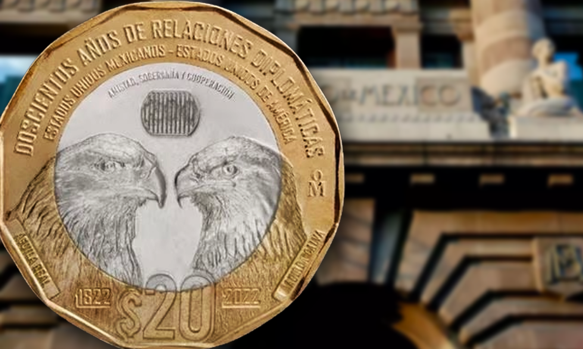 Banxico lanza nueva moneda de colección por los 200 años de la relación México-EU; así es como luce