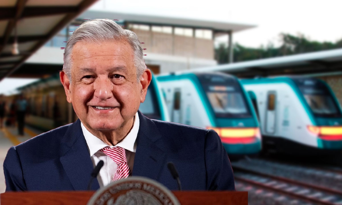 AMLO inaugura el tramo Campeche-Cancún del Tren Maya, con un avance de apenas el 50%