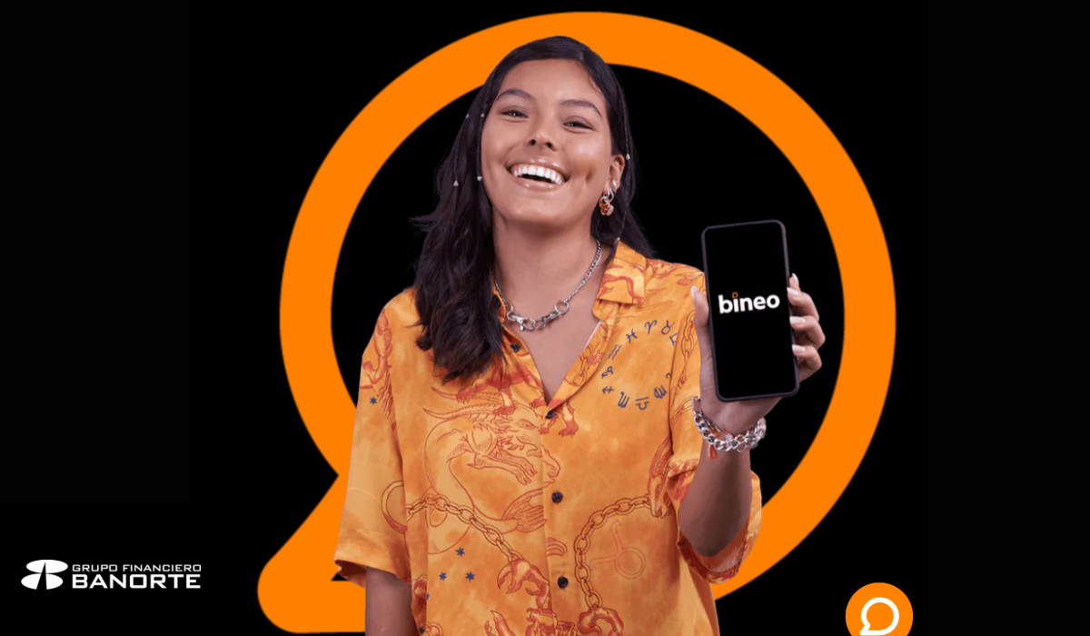 Bineo, el banco digital de Grupo Financiero Banorte.