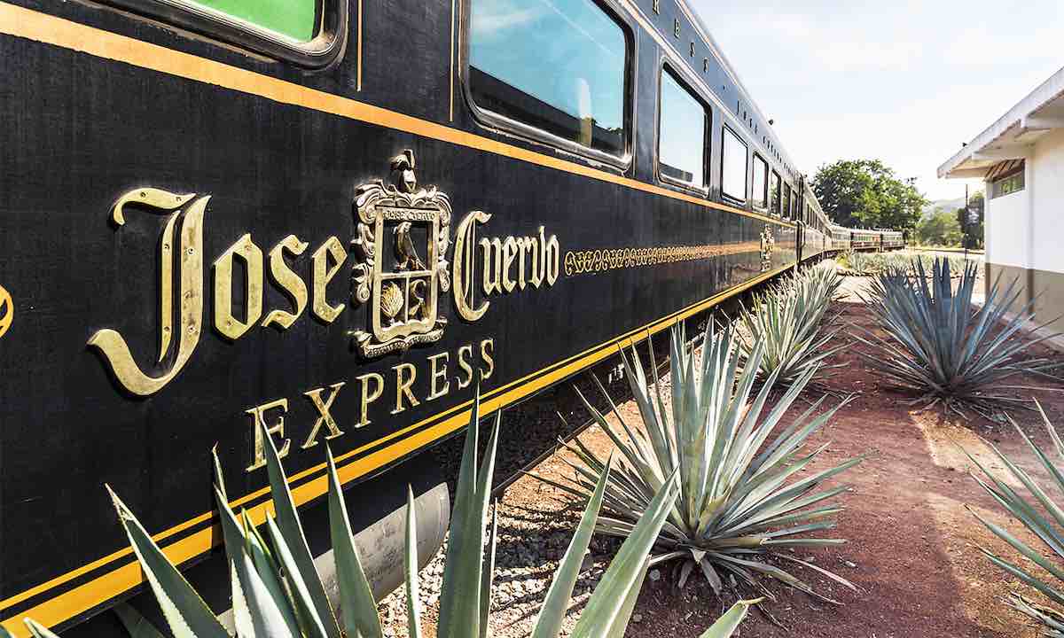 El tren de Becle y Ferromex hacia Tequila, Jalisco