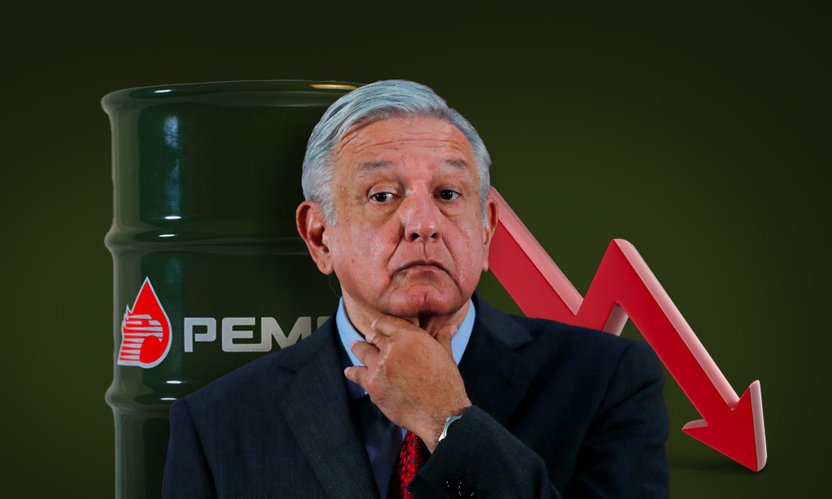 Producción de Pemex cae 12.4% durante el gobierno de AMLO