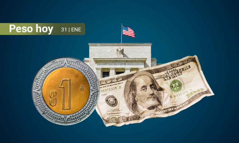 Peso mexicano corta racha de dos meses con ganancias al depreciarse 0.97% en enero