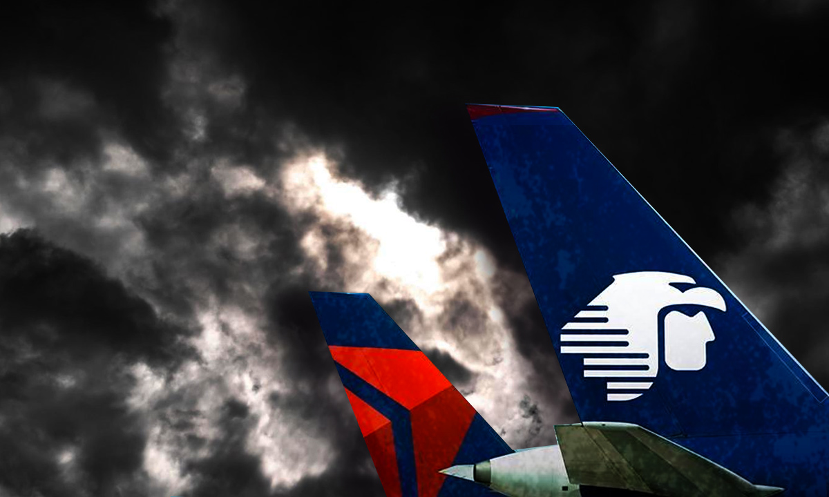 Impacto en la conectividad aérea por ruptura entre Aeroméxico y Delta
