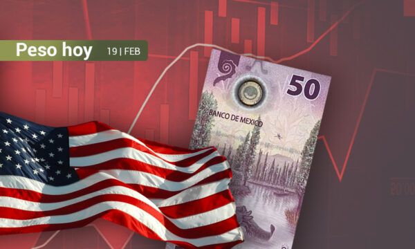 Peso mexicano cierra plano a la espera de minutas de Banxico y la Fed