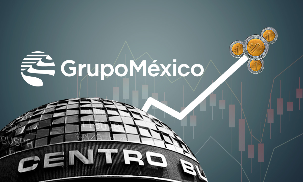 Acciones de Grupo México repuntan más de 7% en la BMV debido al precio del cobre
