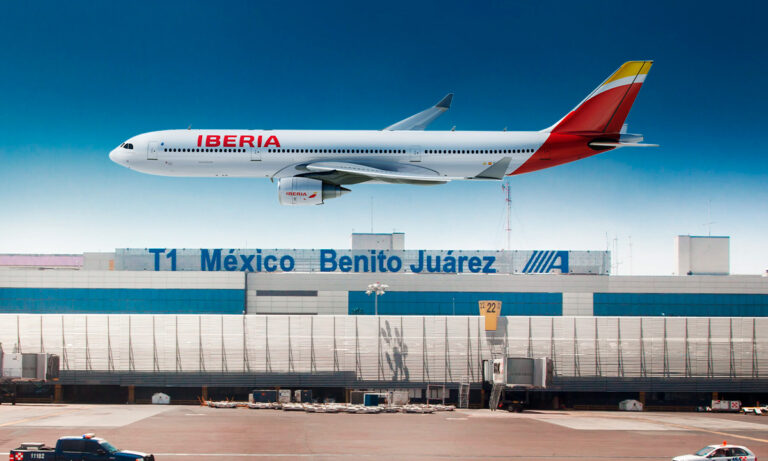 Iberia descarta afectaciones en conexiones por reducción de slots en AICM