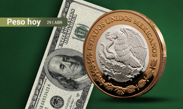 Peso mexicano avanza pos segunda sesión ante el dólar, mientras espera información económica