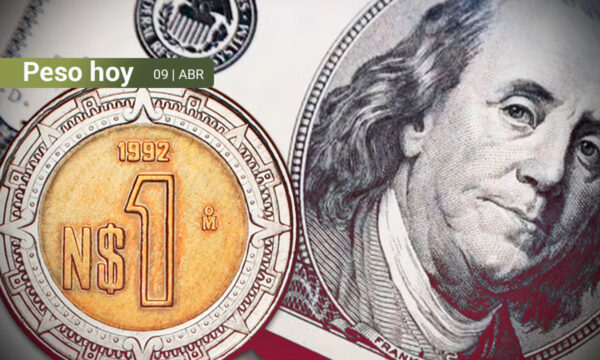 Peso mexicano cede terreno ante el dólar, pero se mantiene debajo de las 17 unidades