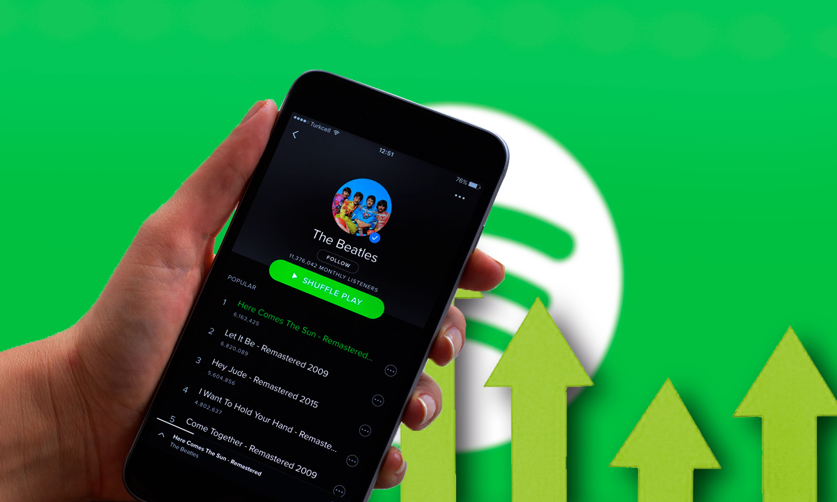 Dentro del marco de su decimoctavo aniversario, Spotify presentó un incremento de 19% en sus usuarios activos.