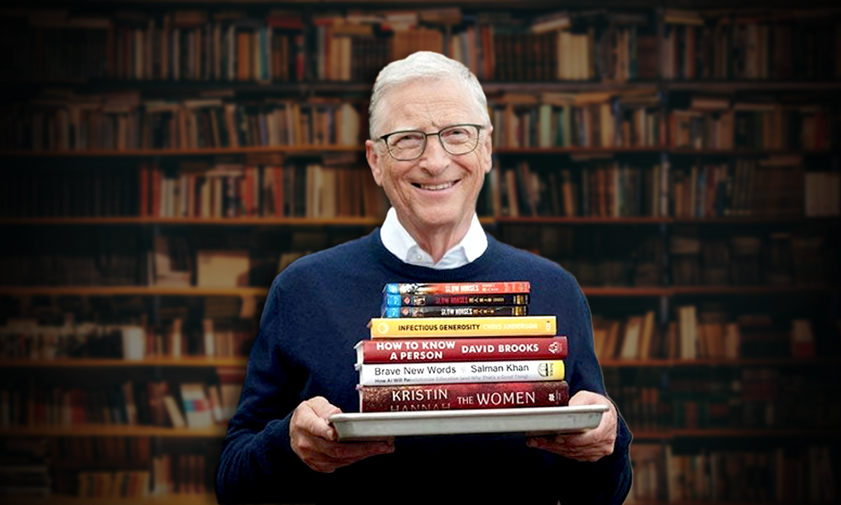 Los cinco libros que recomienda Bill Gates para leer en el verano