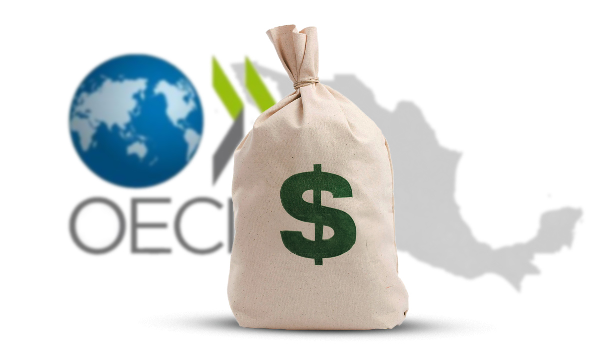 OCDE reduce la perspectiva económica para México en 2024; espera crecimiento del 2.2%