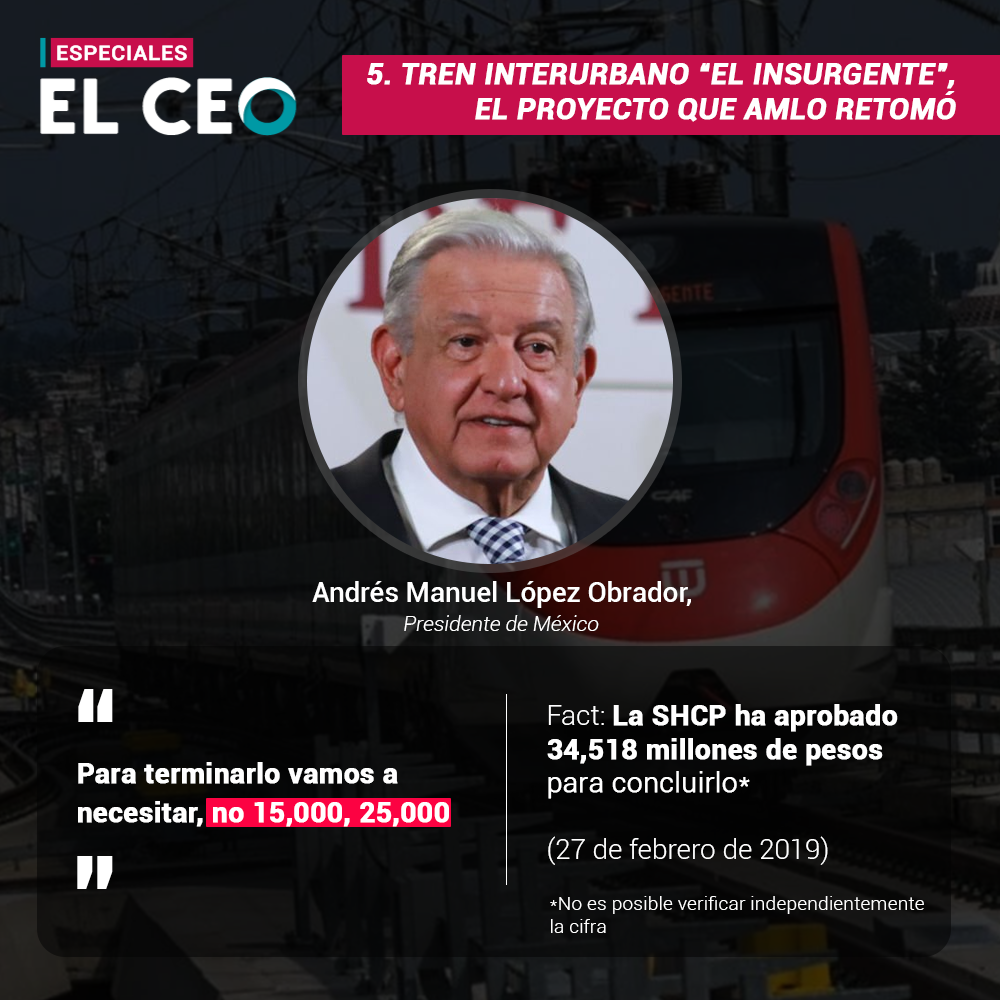 Tren Interurbano “El Insurgente”, el proyecto que AMLO retomó