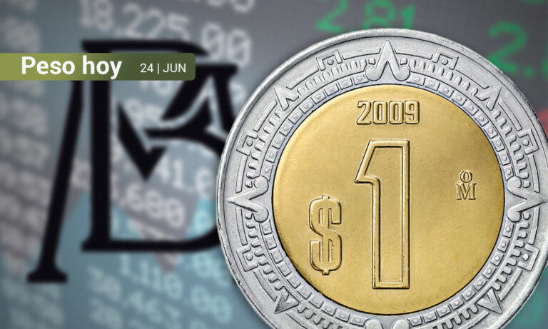 Peso mexicano cierra por debajo de las 18 unidades por dólar, su mejor nivel en 12 sesiones
