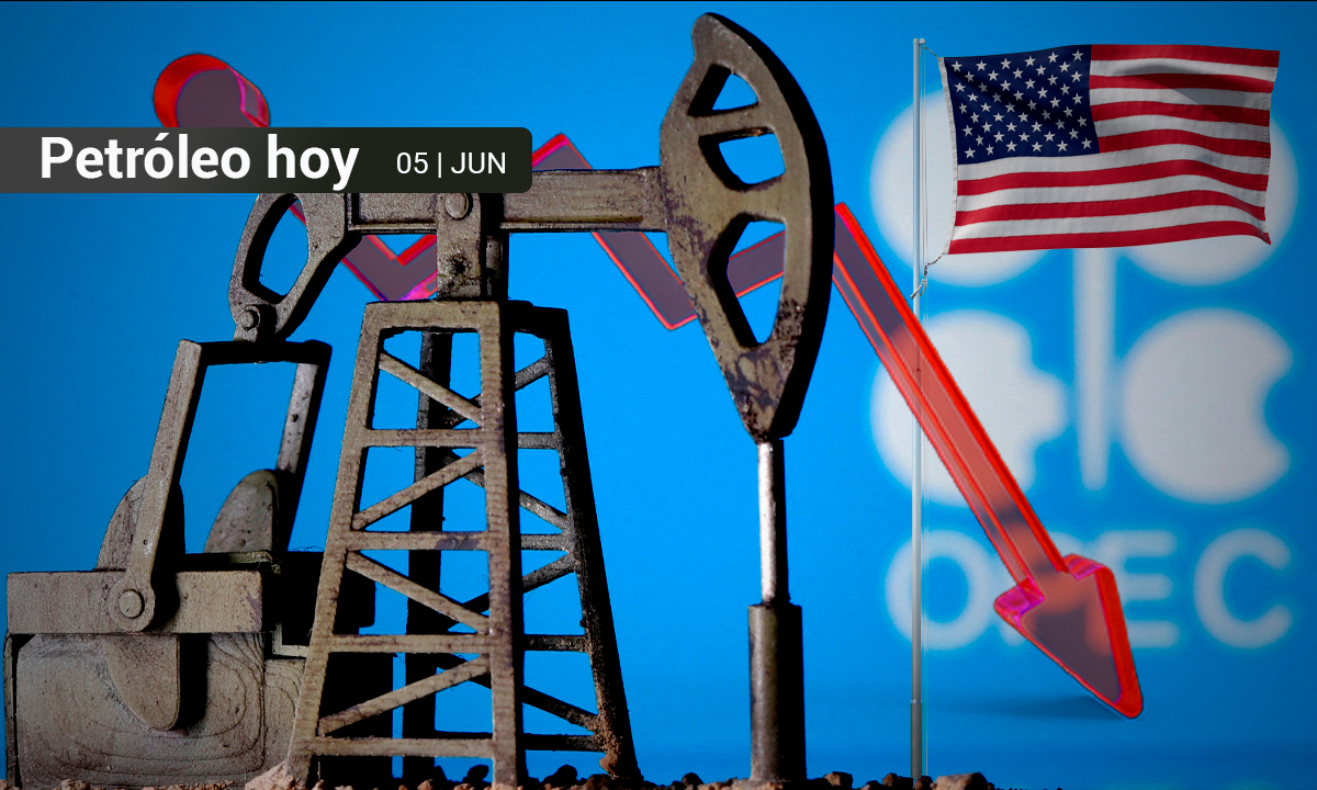 Petróleo retrocede con la mira en la OPEP+ y la tasa de interés de EU