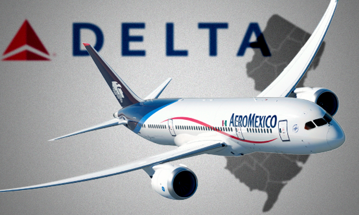 Aeroméxico anuncia nuevo vuelo a Nueva Jersey en alianza con Delta Air Lines