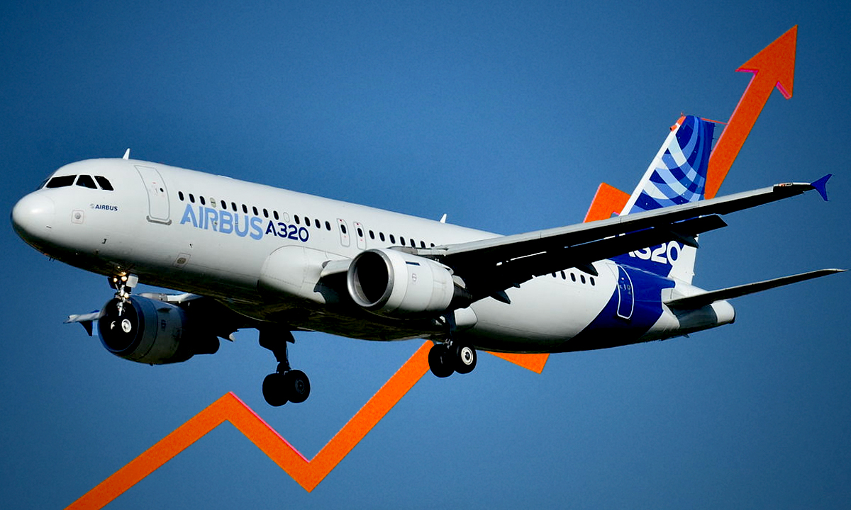 Airbus despega en el primer semestre de 2024 e incrementa sus entregas a 323 aviones