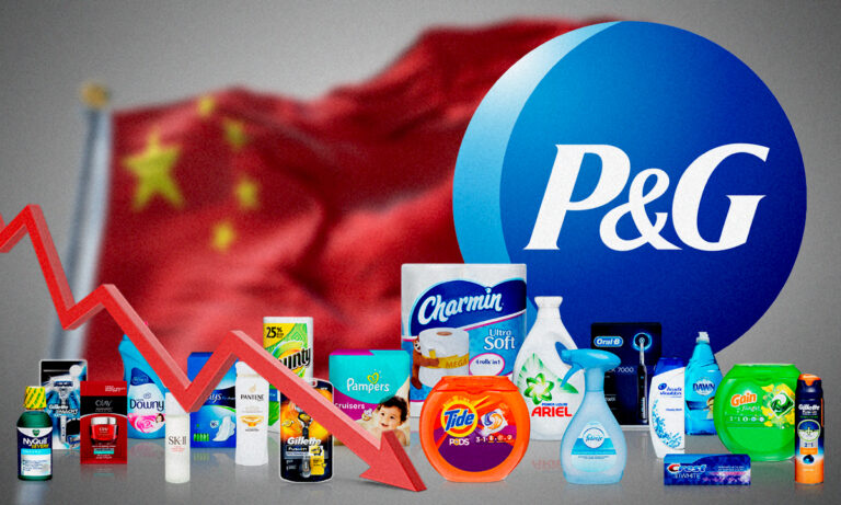 P&G registra ingresos trimestrales decepcionantes debido a la baja demanda en China