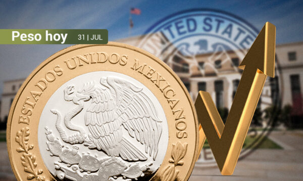 Peso mexicano avanza en la jornada, pero concreta su segundo mes con pérdidas