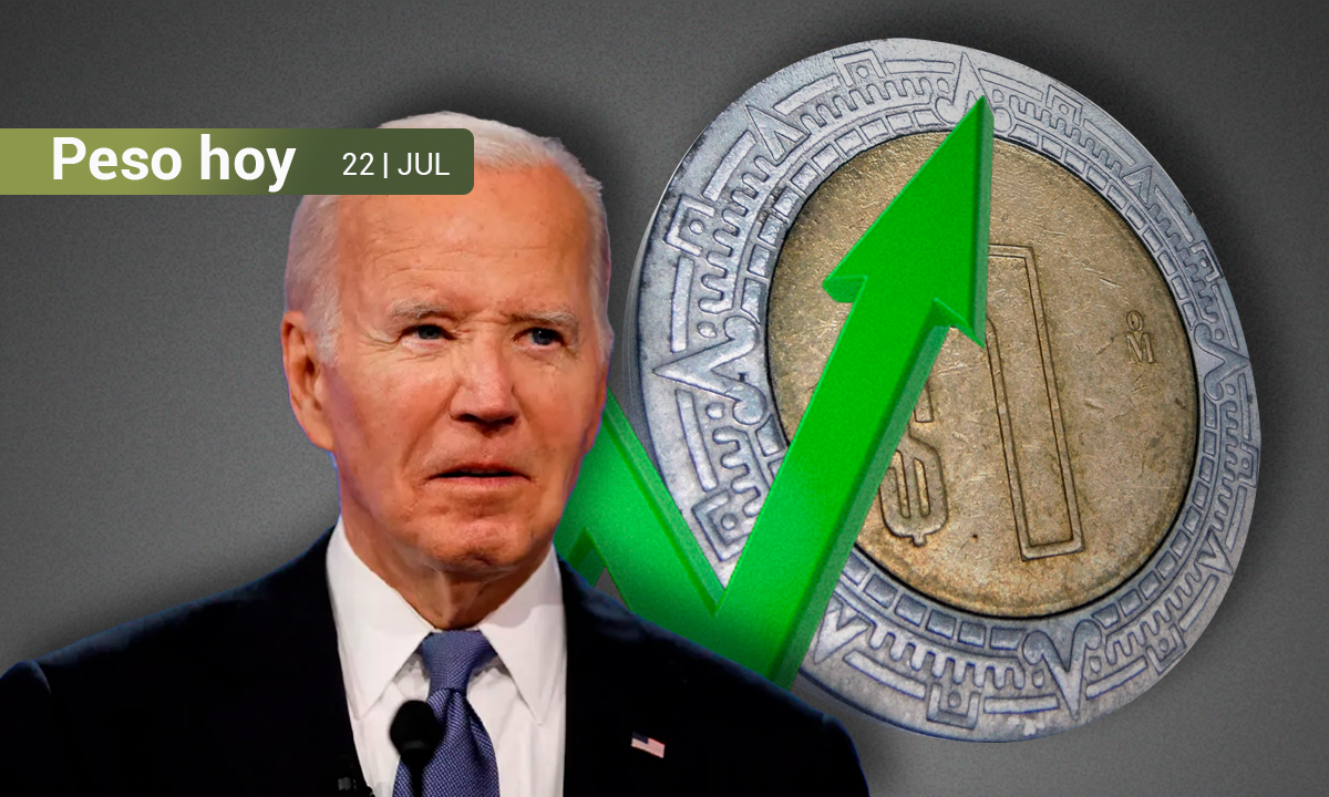 Peso mexicano da signos de recuperación tras dimisión de Joe Biden a la carrera presidencial en EU