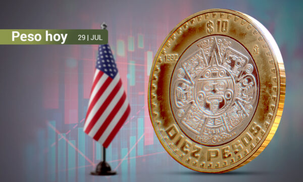 Peso mexicano registra su peor nivel en más de mes y medio previo a la reunión de la Fed