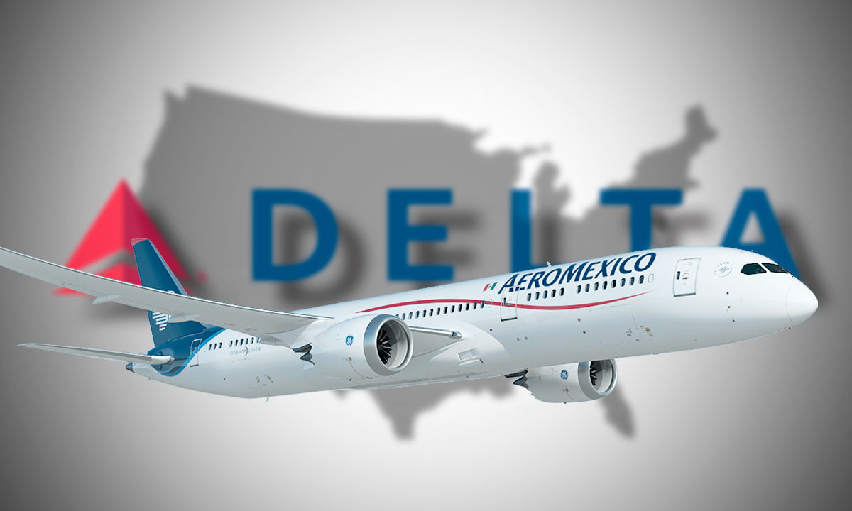 Aeroméxico inaugura tres vuelos a Estados Unidos en alianza con Delta Air Lines