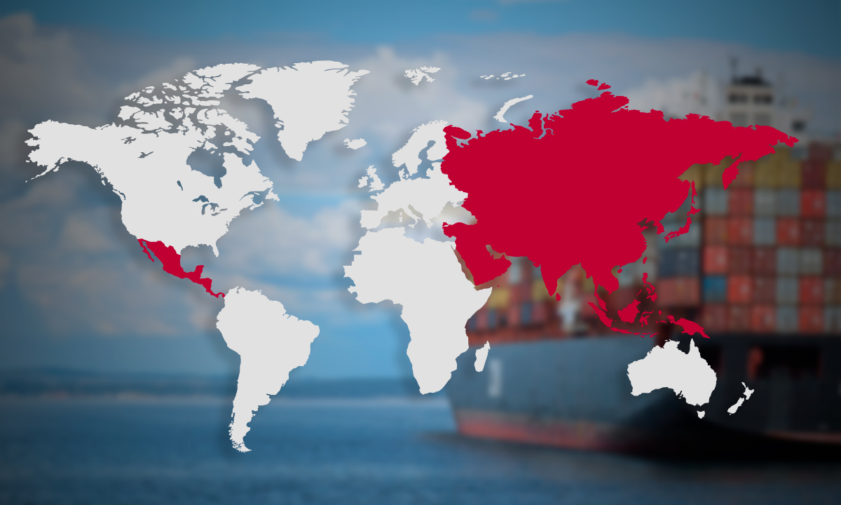 Precio del flete marítimo de la ruta Asia-México aumenta 235% por conflicto en Medio Oriente