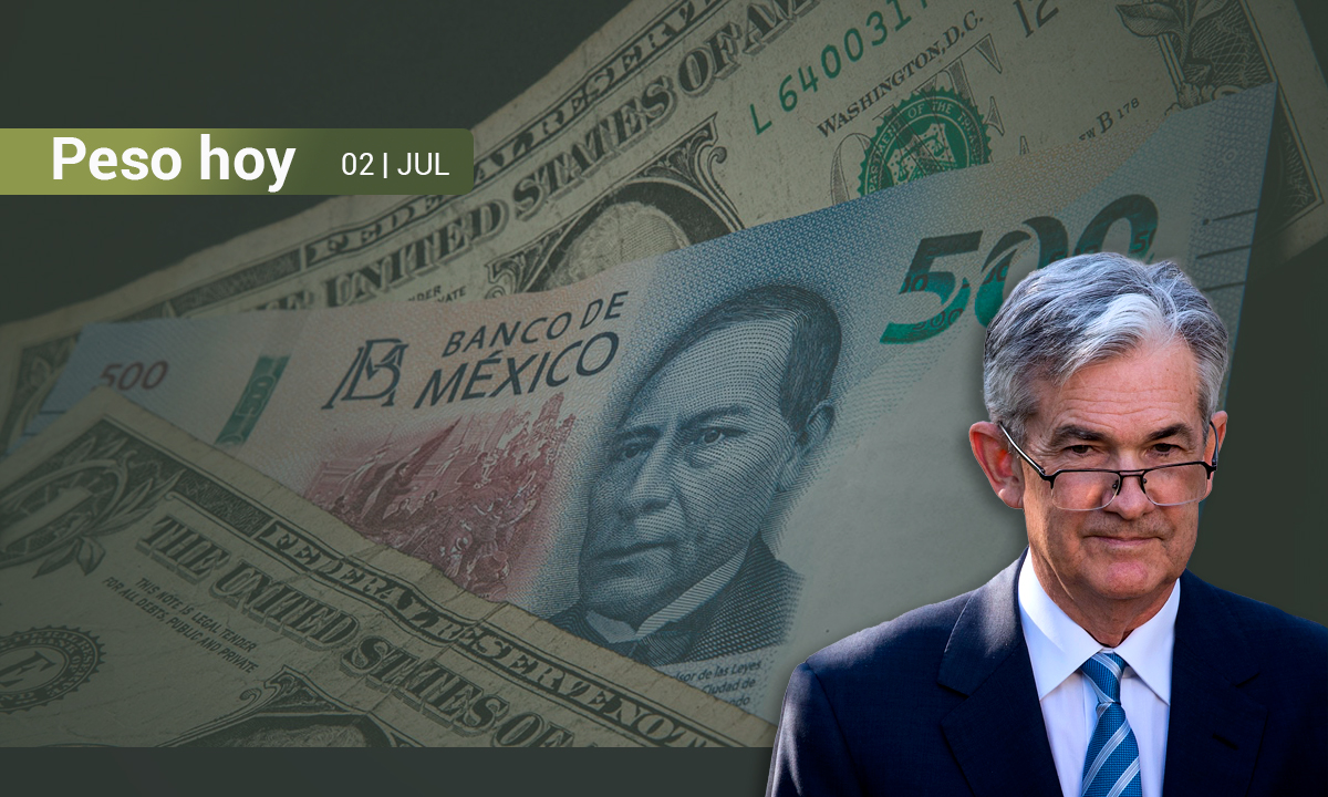 Peso mexicano avanza ante el dólar tras discurso de Jerome Powell