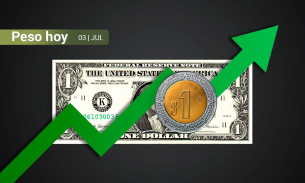 Peso mexicano suma dos sesiones con ganancias tras minutas de la Fed