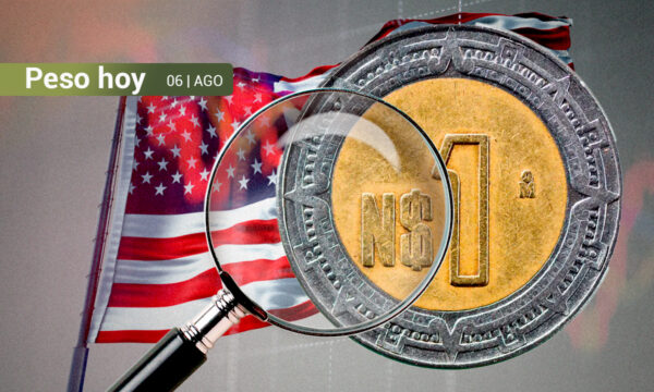 Peso mexicano, en su peor nivel desde diciembre de 2022 ante temores por una posible recesión en EU