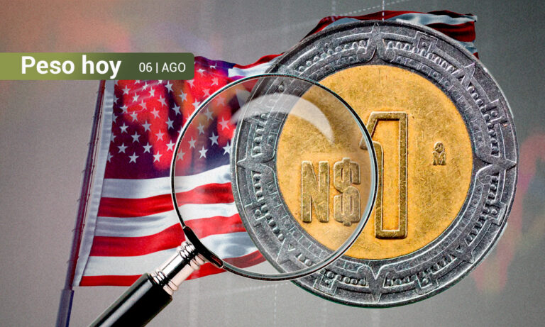 Peso mexicano, en su peor nivel desde diciembre de 2022 ante temores por una posible recesión en EU