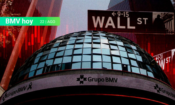 BMV cae 1.02% afectada por la inflación y el PIB de México; Wall Street cierra en rojo