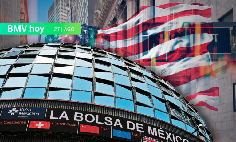 BMV cierra en rojo, mientras Wall Street gana con el Dow Jones alcanzando un nuevo máximo